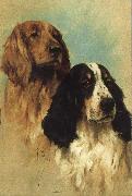 John emms English Springer Spaniels at Rest painting